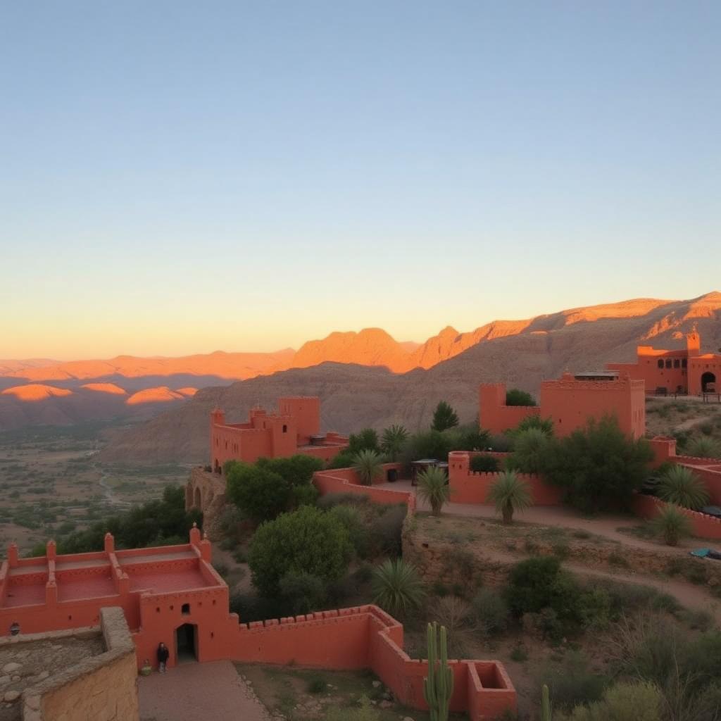 Kasbah Bab Ourika, above the Atlas foothills